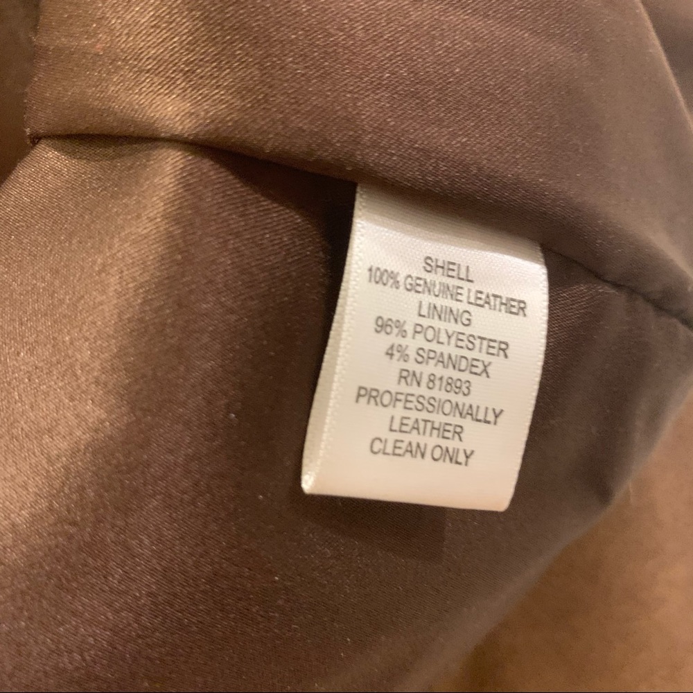 G.I.L.I. Brown Leather Jacket - Picture 9 of 9